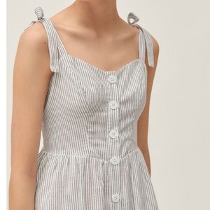 UO Positano Tie-Shoulder Midi Dress